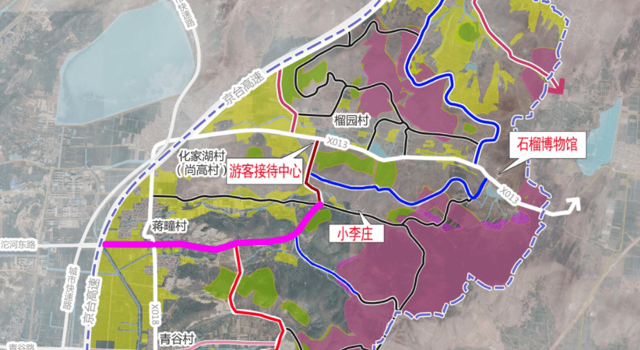 烈山区东部山区路网谋划图未来该路的修通将使得榴园景区与五柳景区间