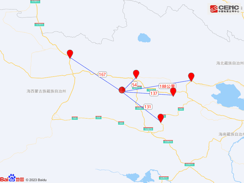 青海海西州德令哈市发作4.9级地震