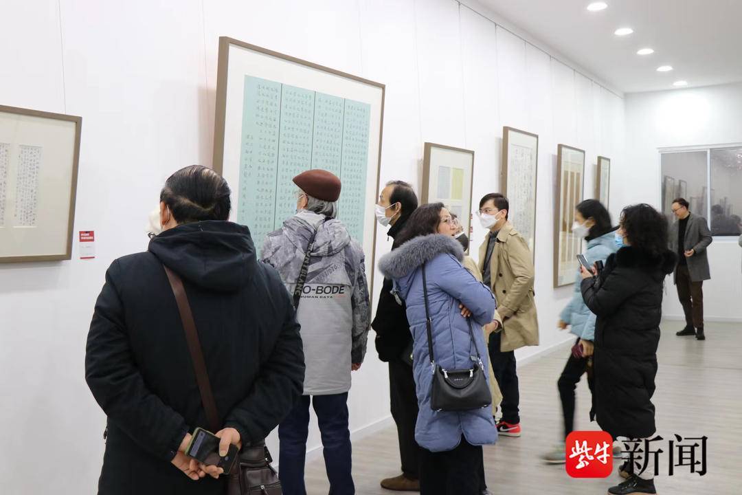 “在家乡的初次展览，表情有点冲动！” 宇文家林书法做品展在镇江开展