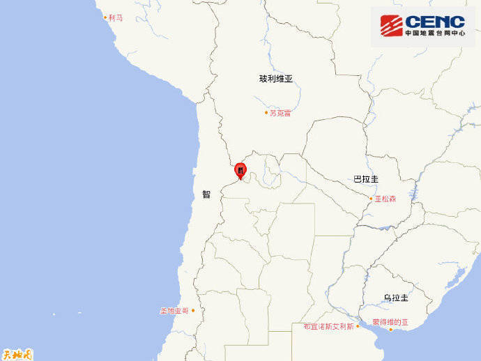 原标题：阿根廷发生5.1级地震，震源深度200千米