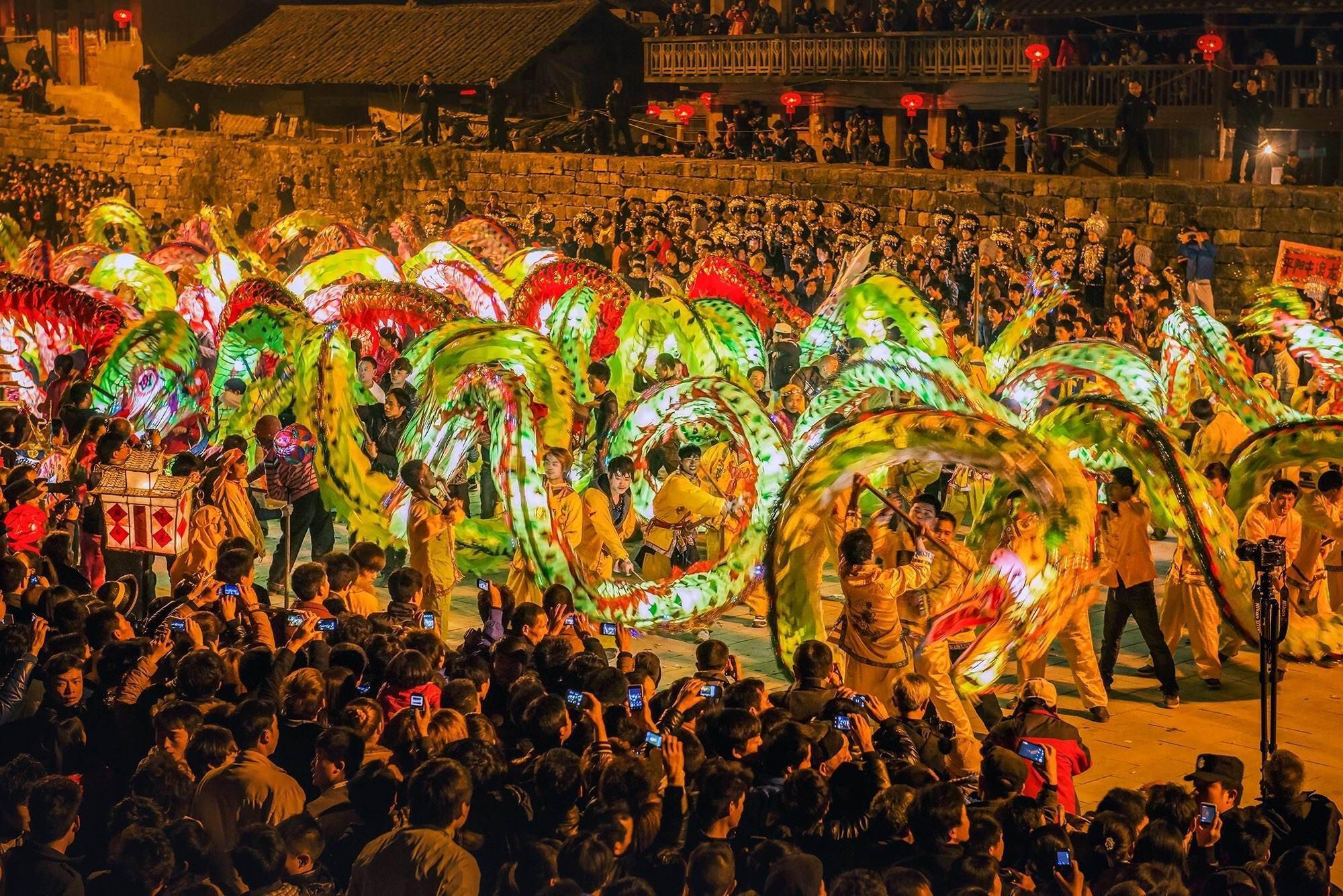 乡土散文:寨英滚龙_文化_艺术_表演