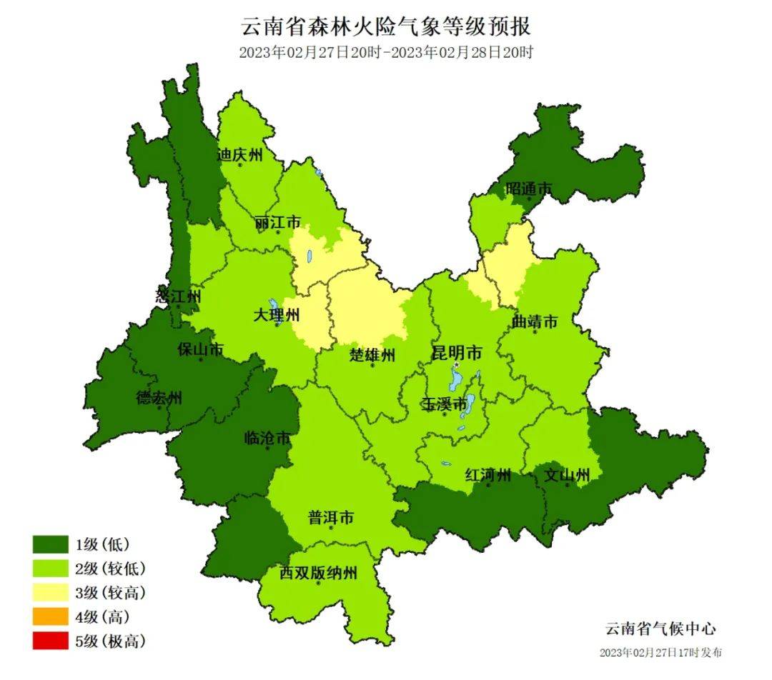 云南气候分布地图图片