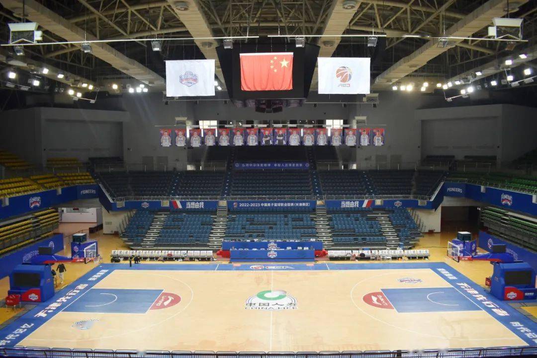 天津元素随处可见 东丽体育馆已准备就绪