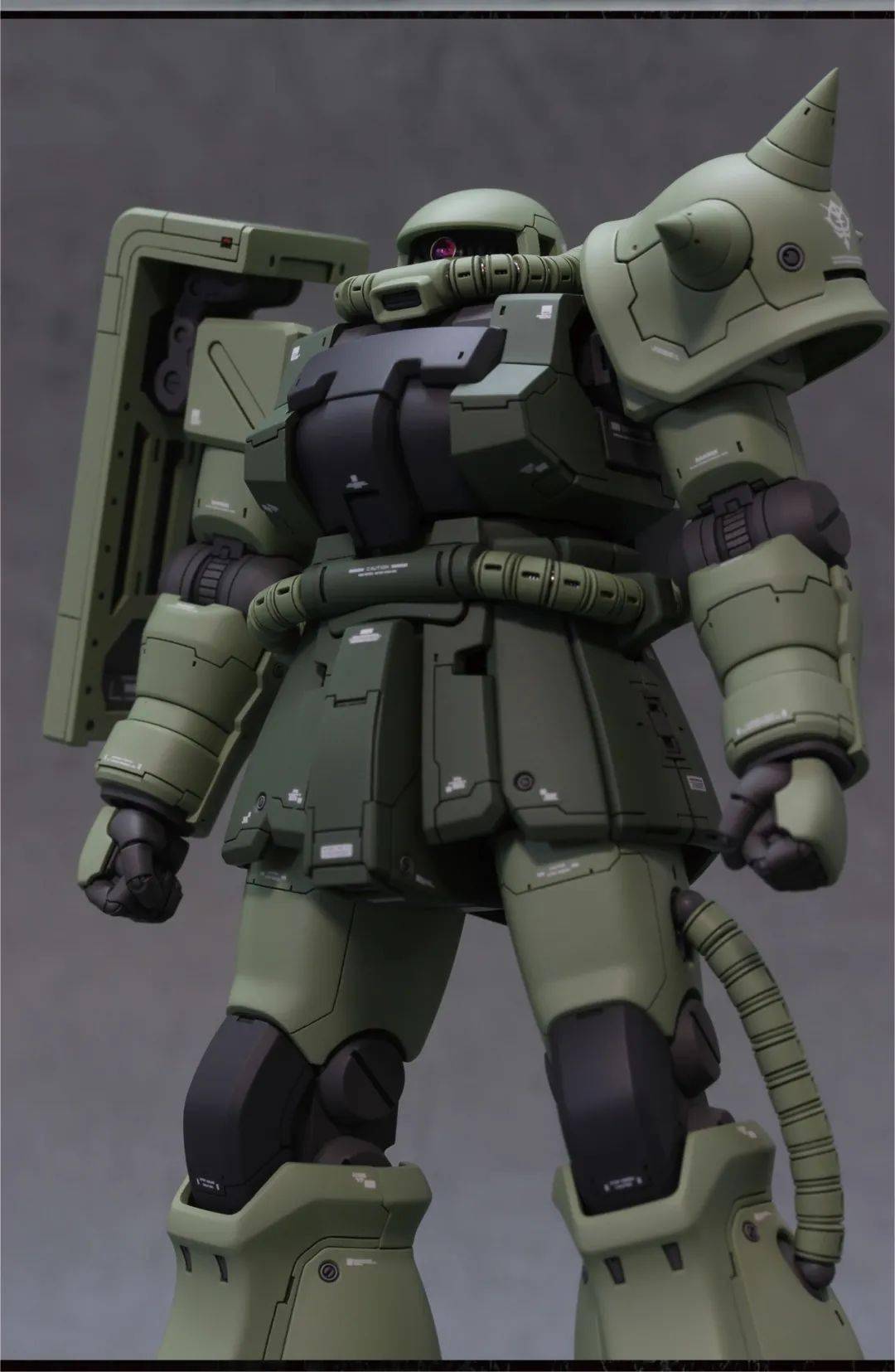 独眼的魅力,hg扎古2f2超细致改造&涂装_公众_模型_来稿