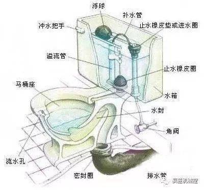 马桶进水阀内部原理图图片