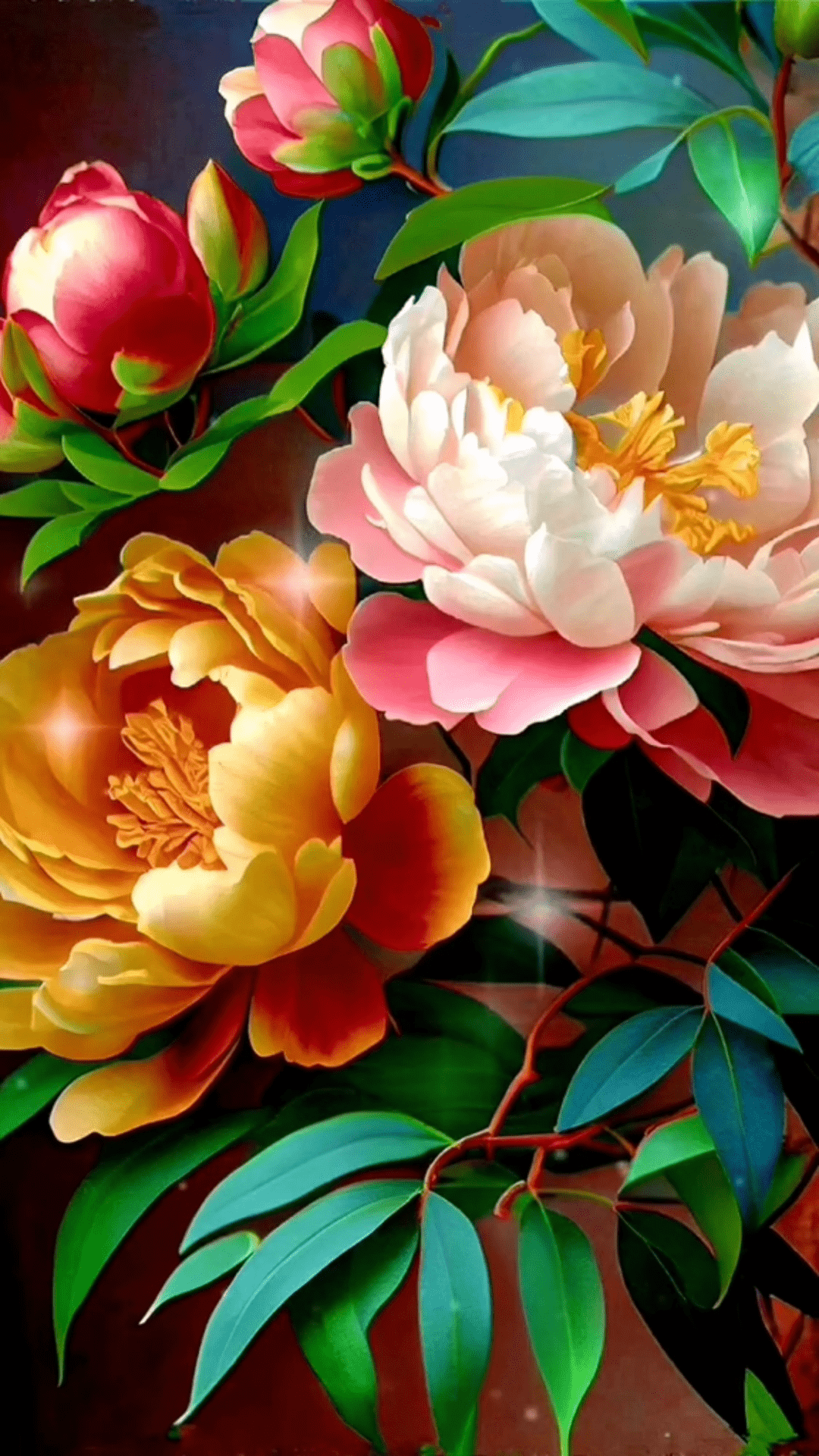 花开富贵,福满人间