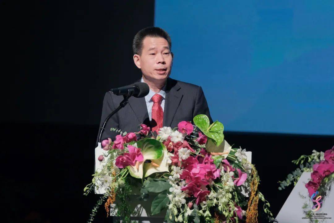 文化和旅游部国际交流与合作局副局长彭玉斌现场致辞,希望联盟各成员