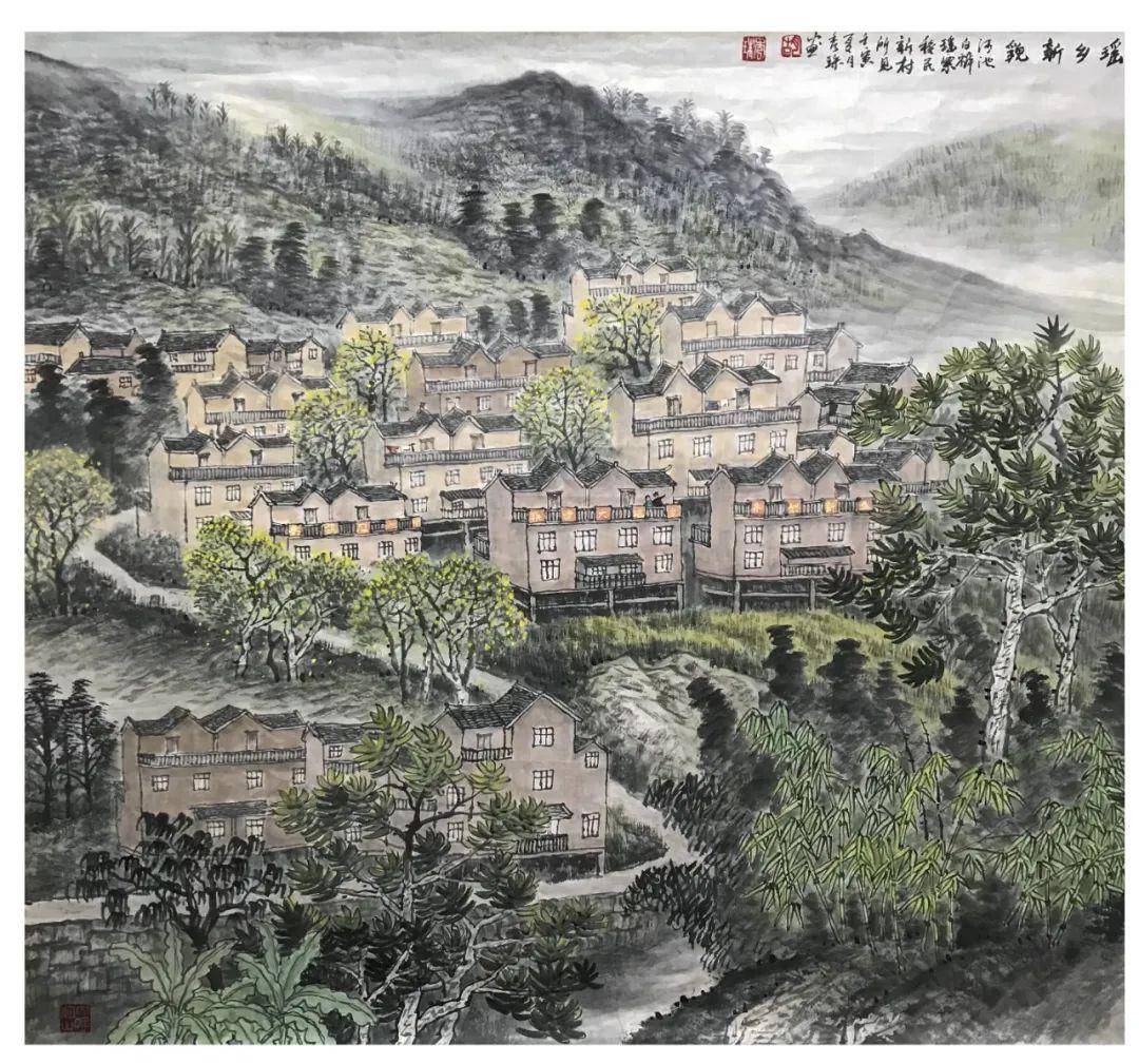 胡秀珠山水画图片