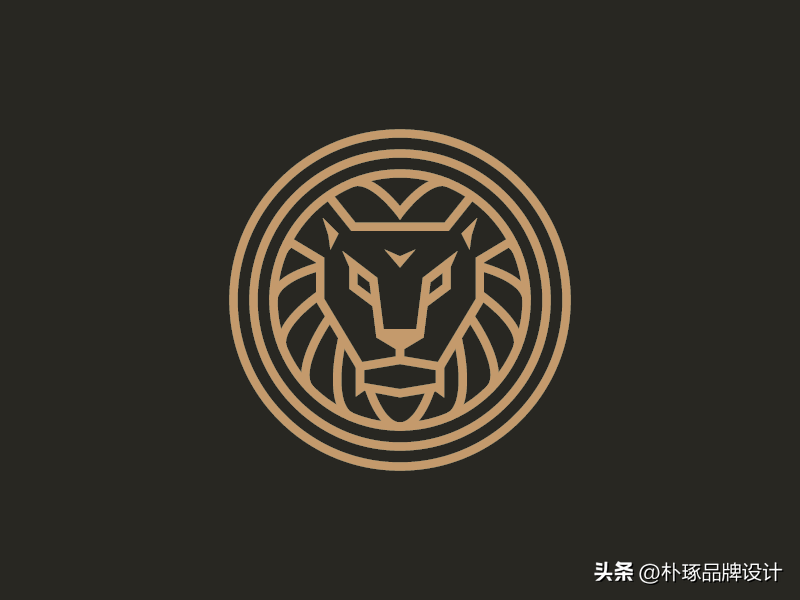 装饰感十足的狮子创意logo设计庄威霸气的狮子创意logo设计抽象简约