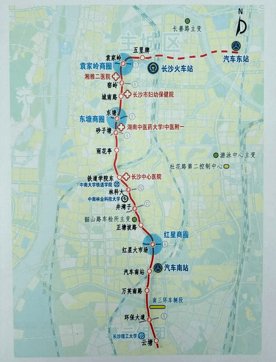 长沙地铁7号线路图图片