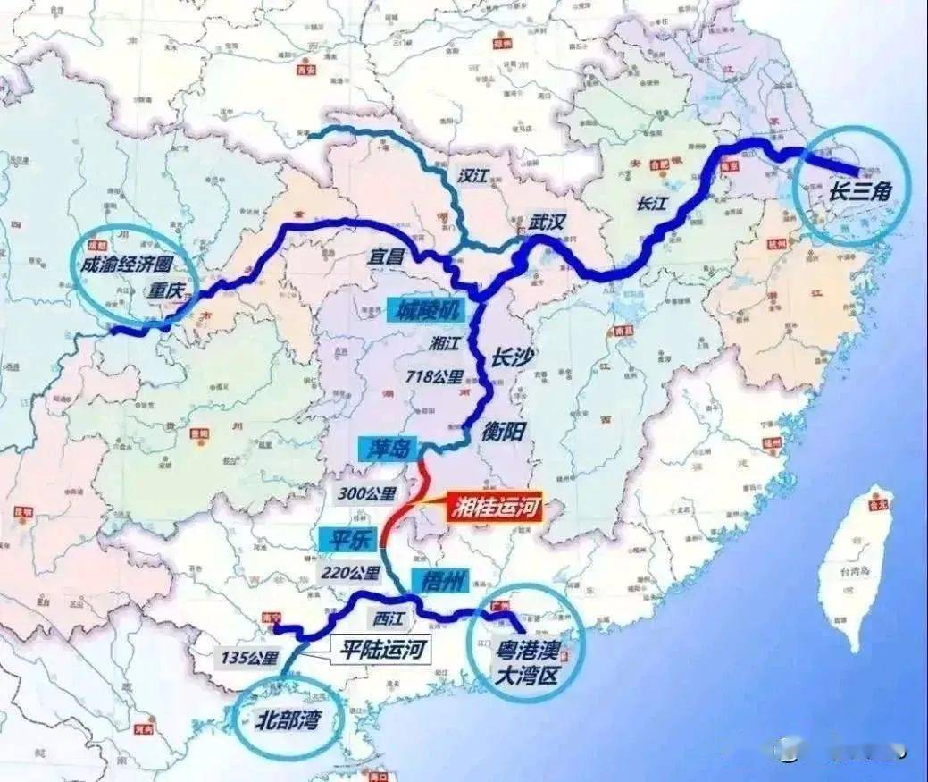 广西平陆运河规划图图片