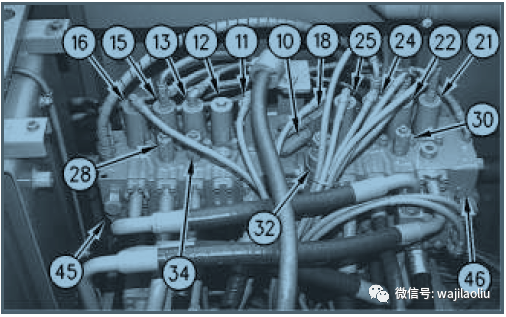 卡特306分配阀液压图图片