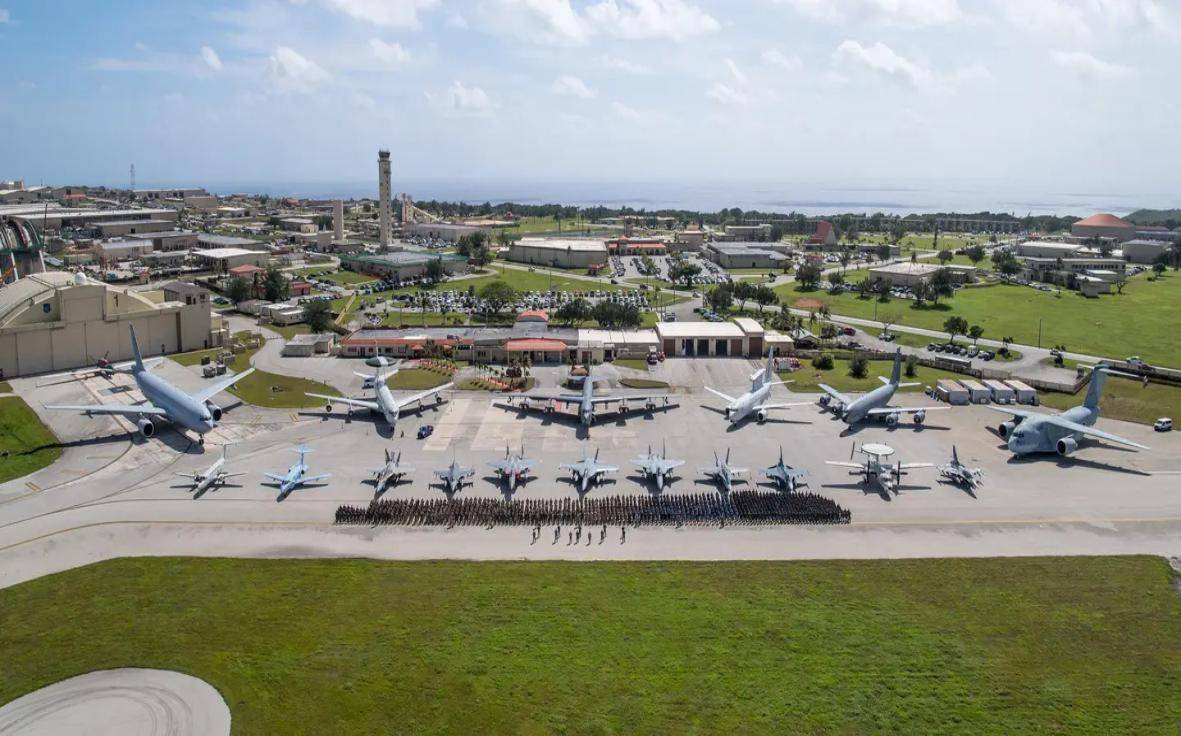 关岛安德森基地根据五角大楼的设想,在与中国的军事冲突中,美军第一