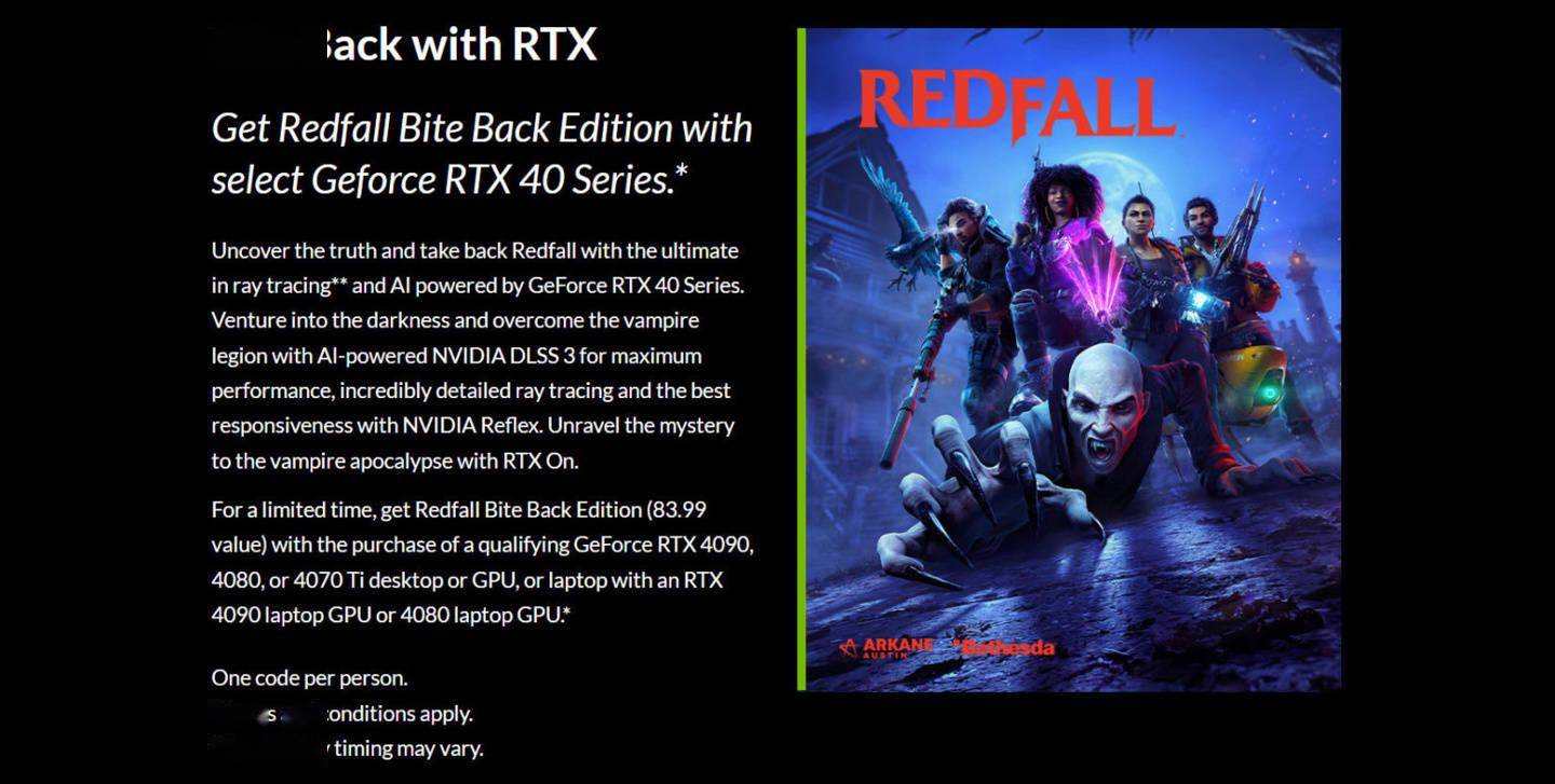 英伟达海外开启购买 RTX 40 桌面显卡以及搭载 RTX 4090/4080 GPU 的笔记本将可获得《红霞岛》游戏