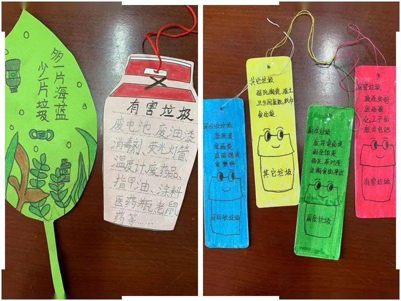 天津教育报:津门小学学生制作创意书签