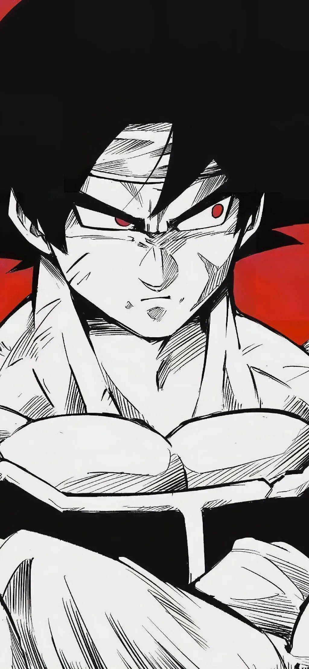 龙珠壁纸 | 黑白赛亚人