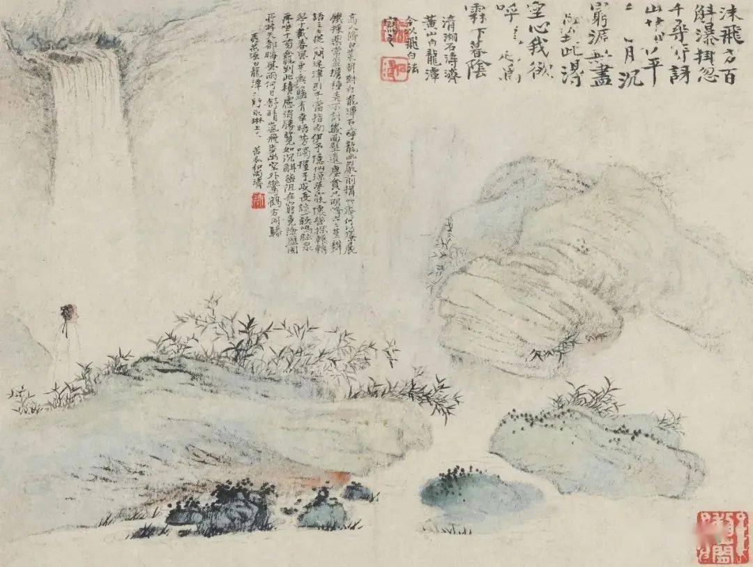书画欣赏】石涛：黄山八胜图_搜狐网