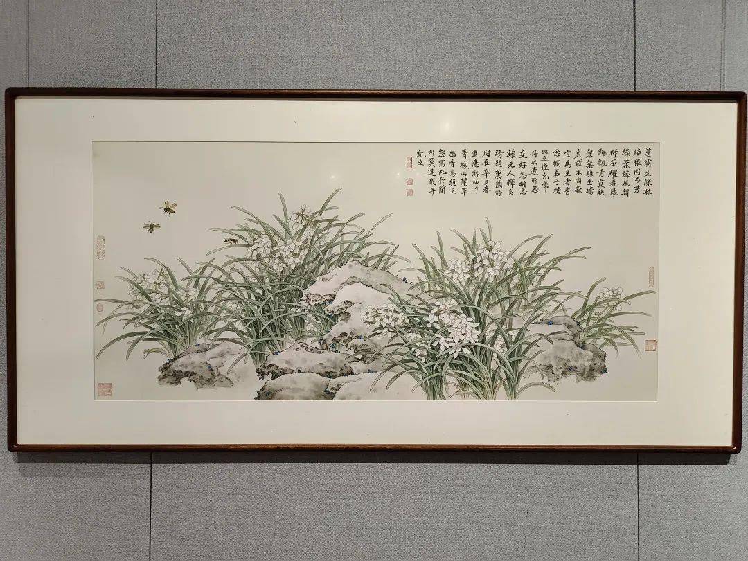 根盛花荣 寻迹思远|著名画家莫建成,莫晓松作品展在西北师大展出_金尚