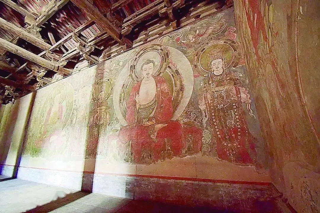 穿越时空走！跟着壁画游山西 | 历经八百余载 塞外古刹崇福寺壁画仍五彩斑斓