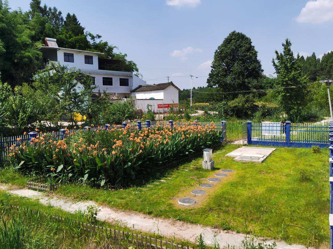 生态沟渠绕田园 四川乐至缺水更护水