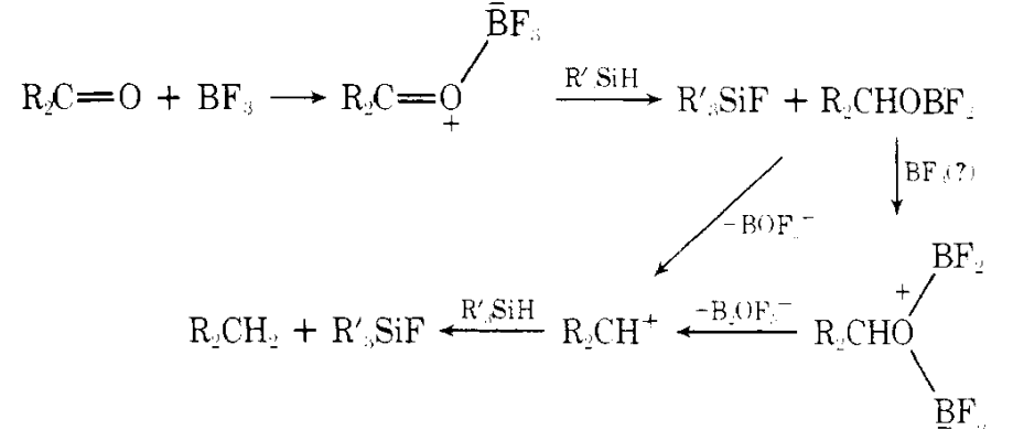 三乙基硅烷還原醇或醛酮是什麼機理?_烷烴_chem_org