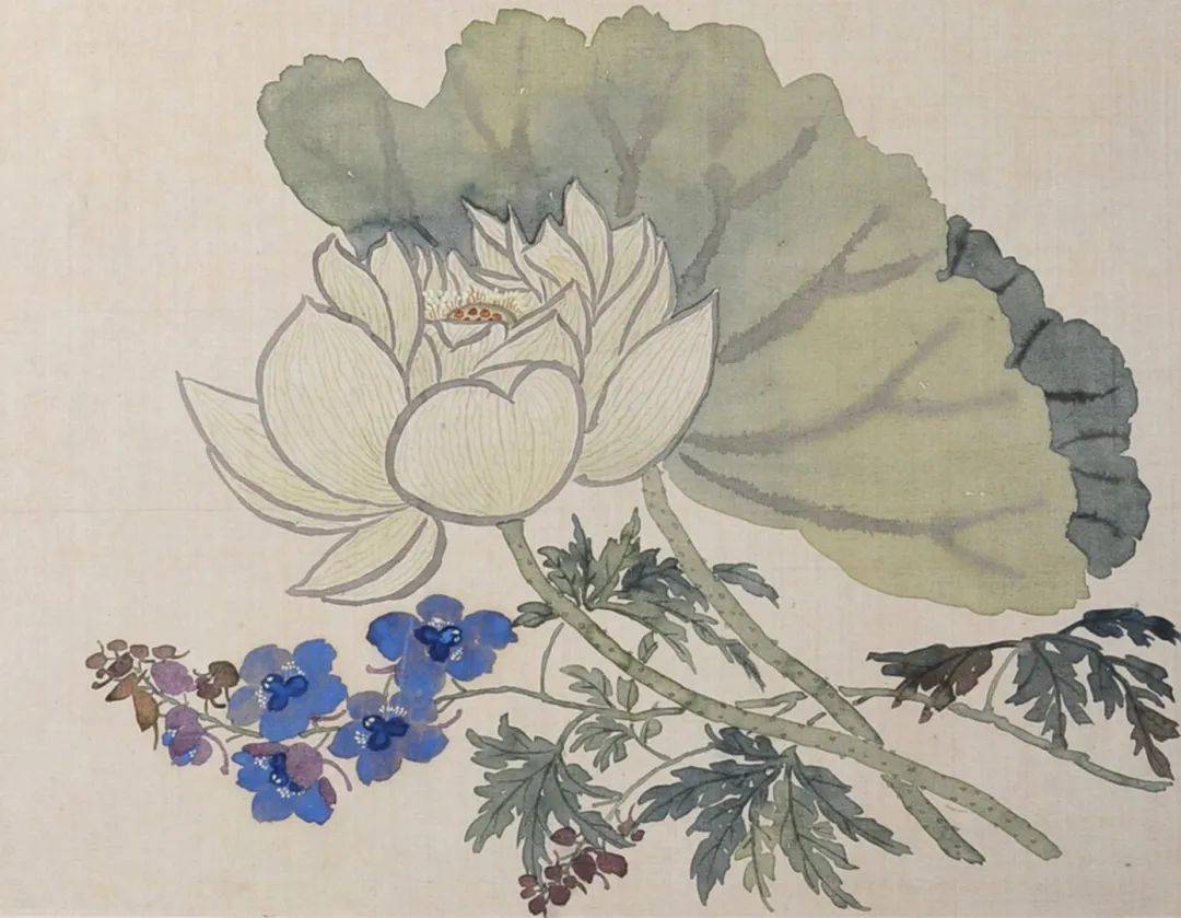 任伯年花卉小品册,丰姿多彩_任颐_常熟_牡丹