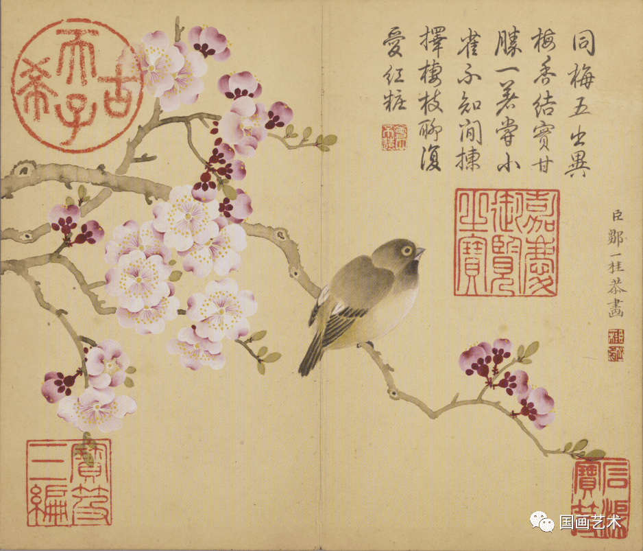 邹一桂  花鳥 清代官吏花鸟大家邹一桂作品欣赏