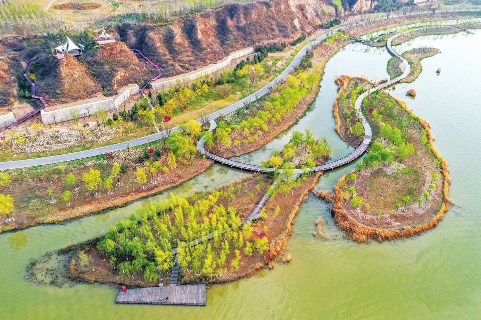 临汾润州园景色描写图片