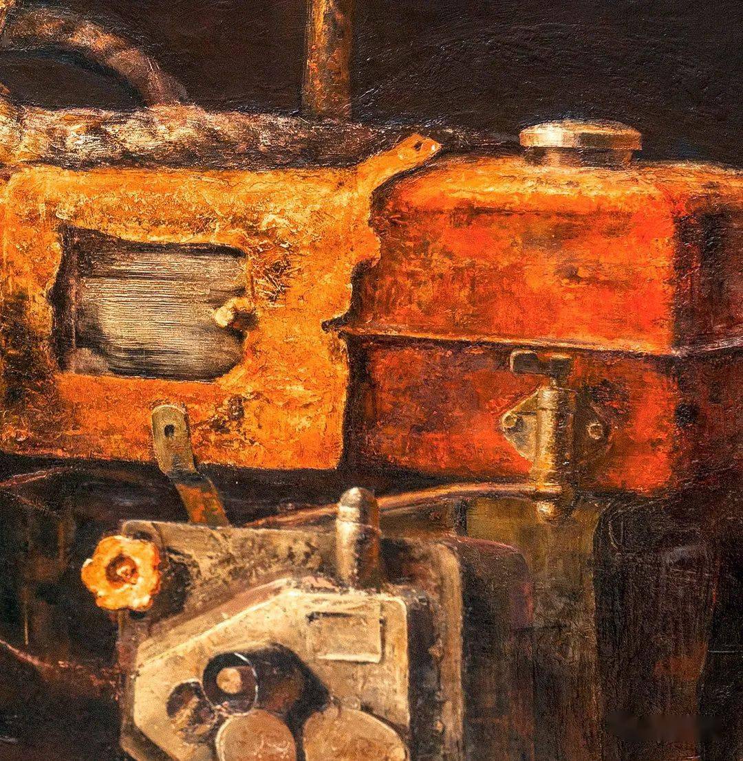 梁伟平 | 卢浮宫 "温度:当代艺术展"_系列_岁月_油画