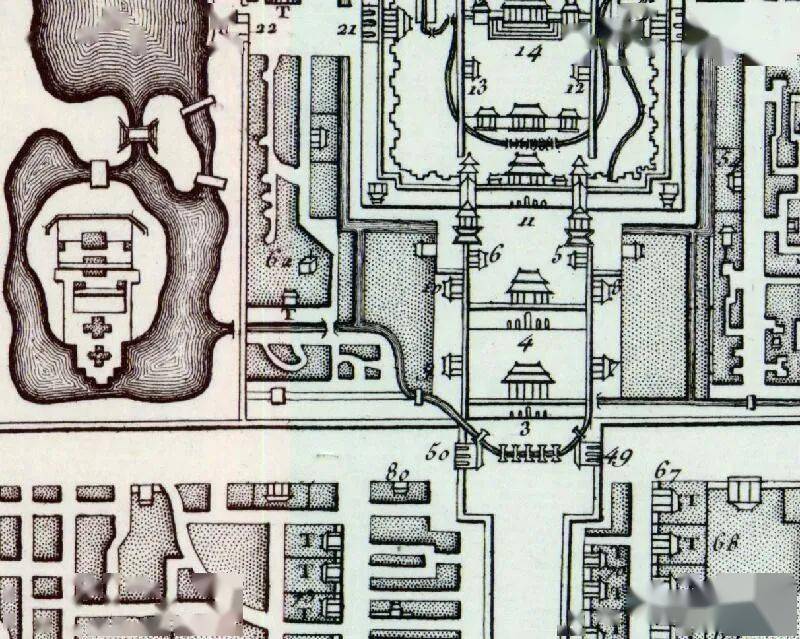 旧事地图：1765年《北京内城地图》_手机搜狐网