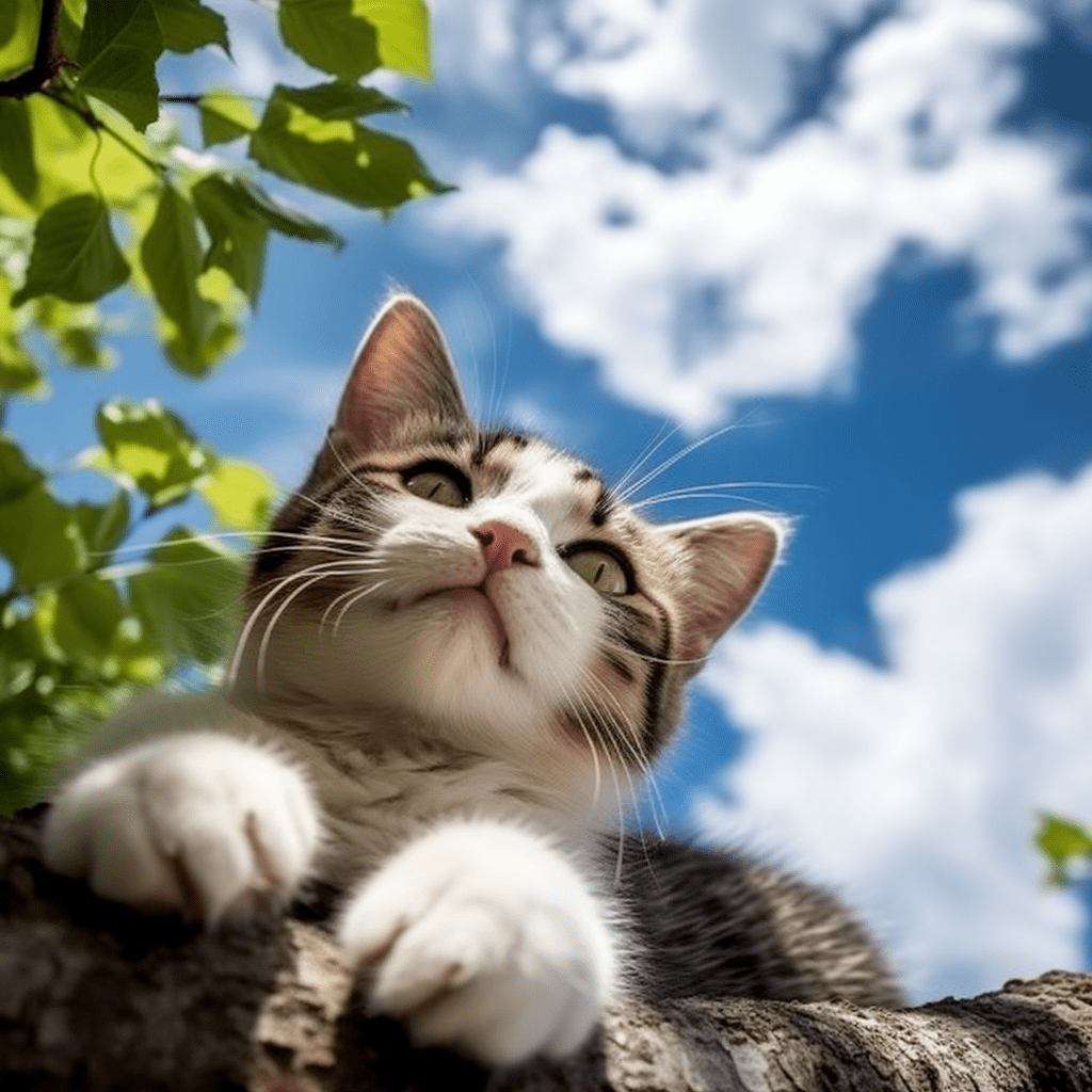 9只悠哉猫咪闲享树下时光,和它们一起感受慵懒的乐趣!