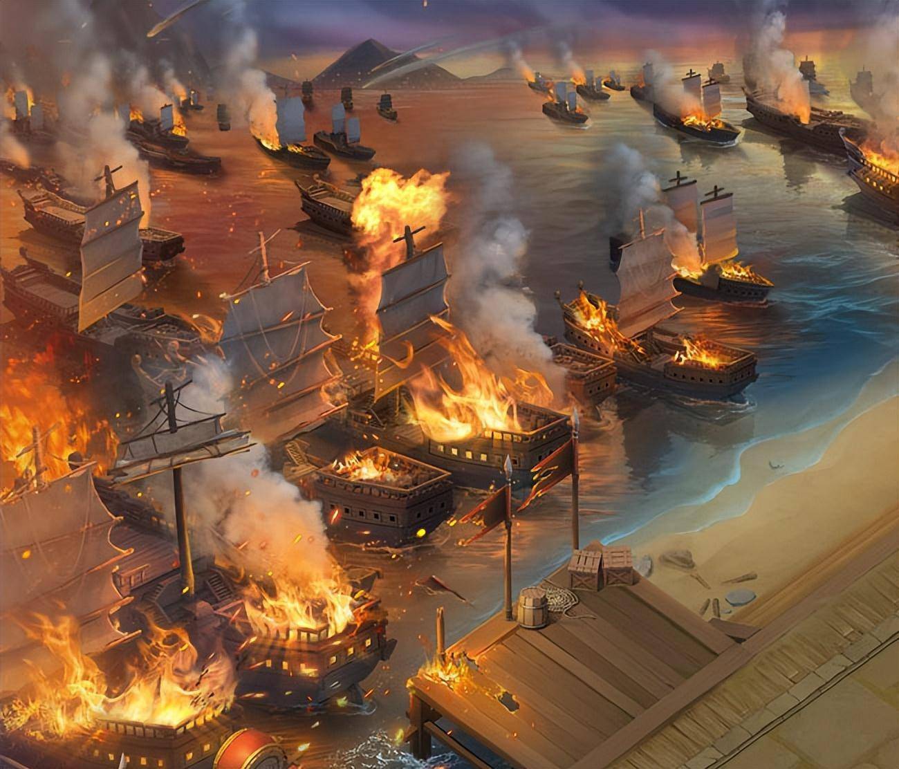 曹操的战船是谁烧的?_刘备_东吴_荆州