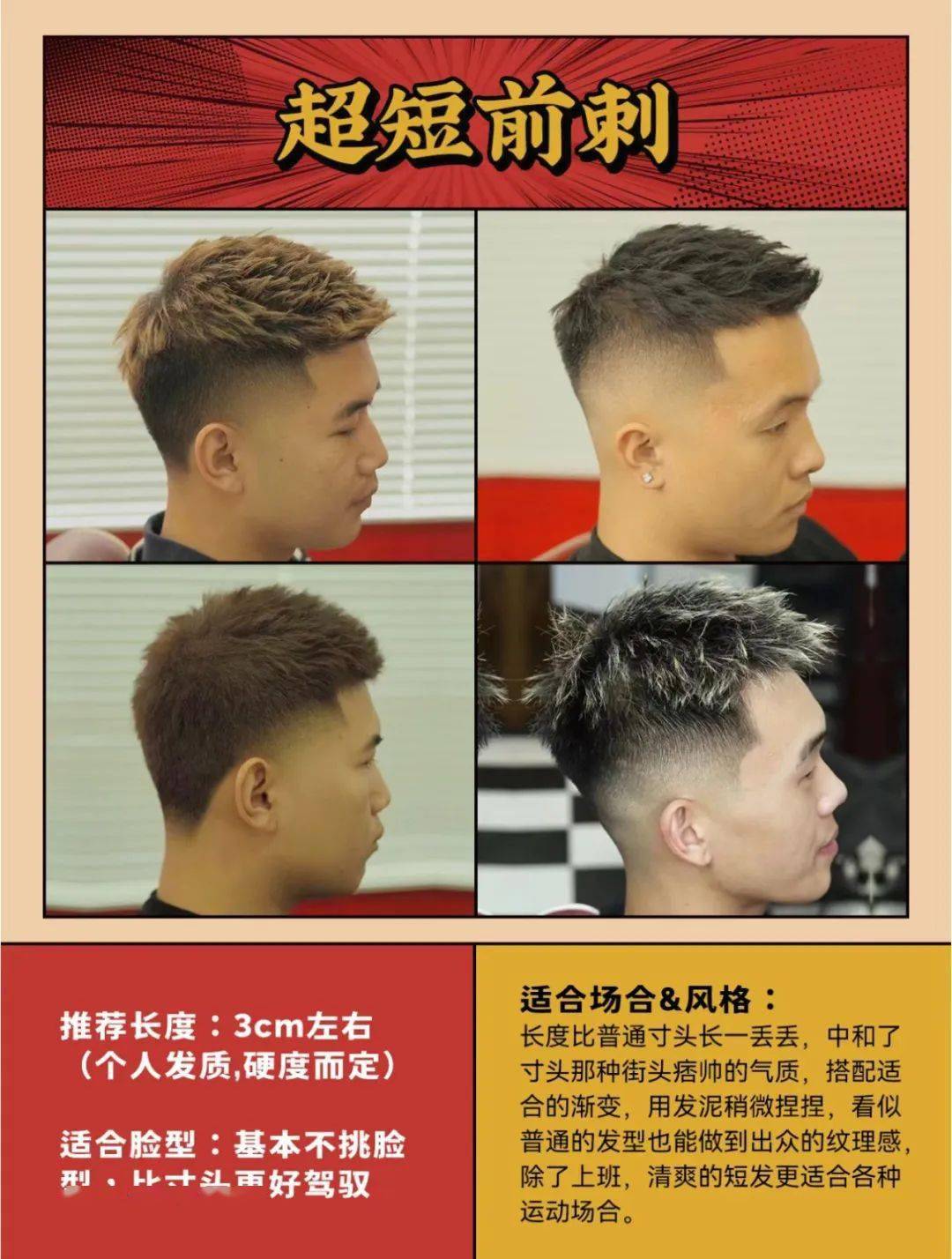 爆款男生发型-前刺,哪一款适合你?_场合_cm_造型