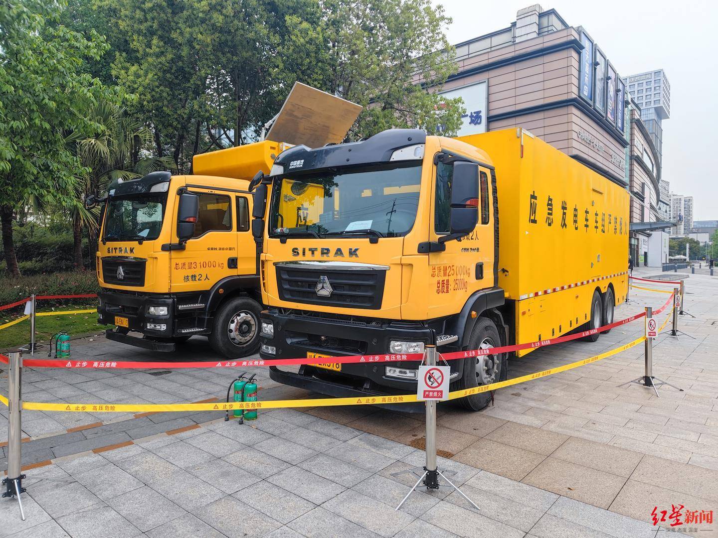 中压发电车车组在线路维修时为用户侧供电要实现电力线路检修时用户