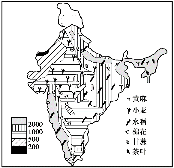 印度农业分布地区图片