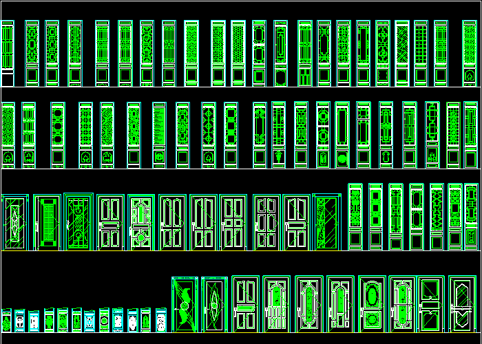 cad屏风画法图片