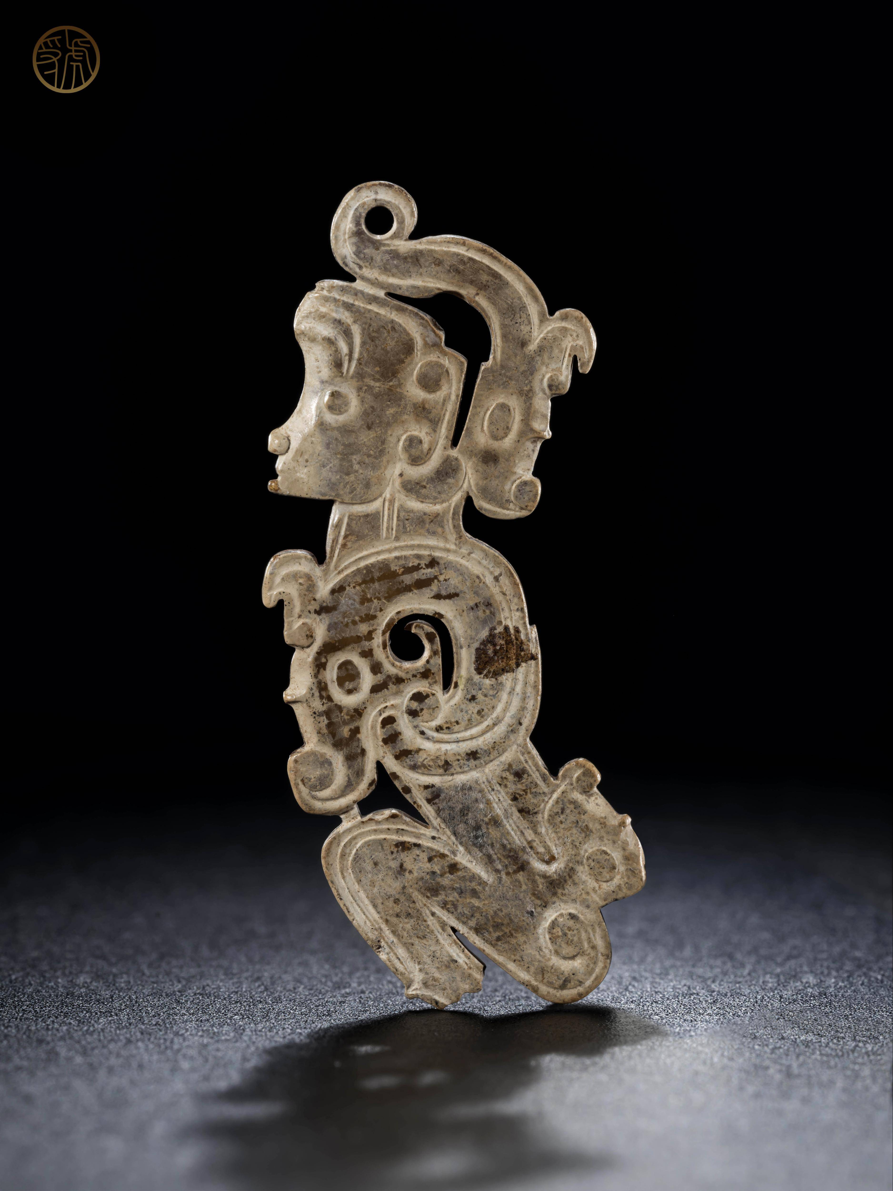 指尖上的国宝94丨西周虢国人形玉佩_头部_玉人_人物