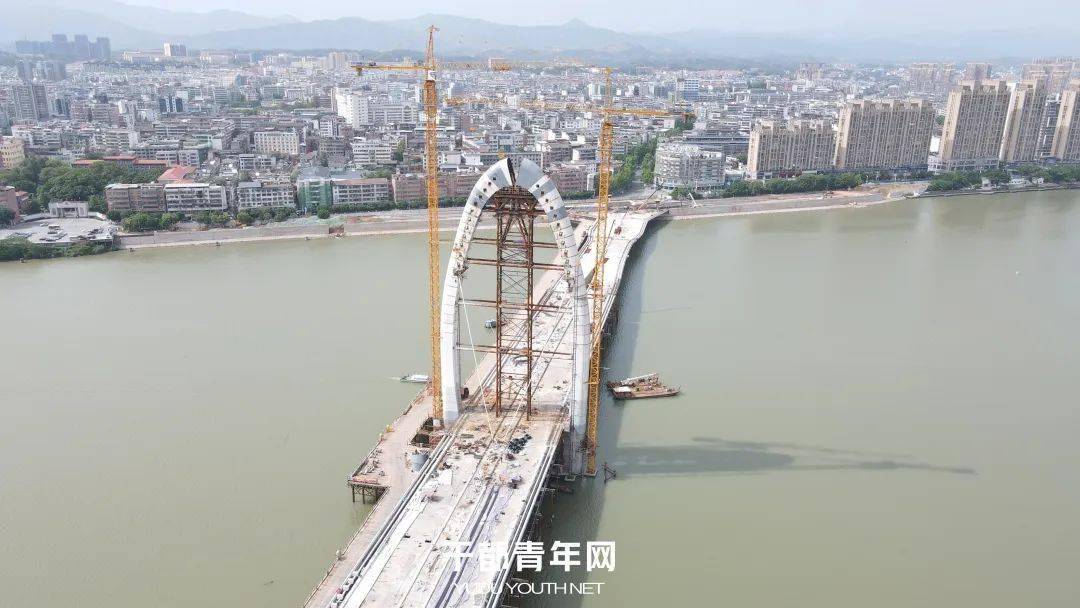 于都集结大桥最新进展,6月通车不是梦!_建设_汇金广场_实力