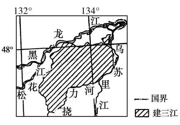 建三江地理位置图图片