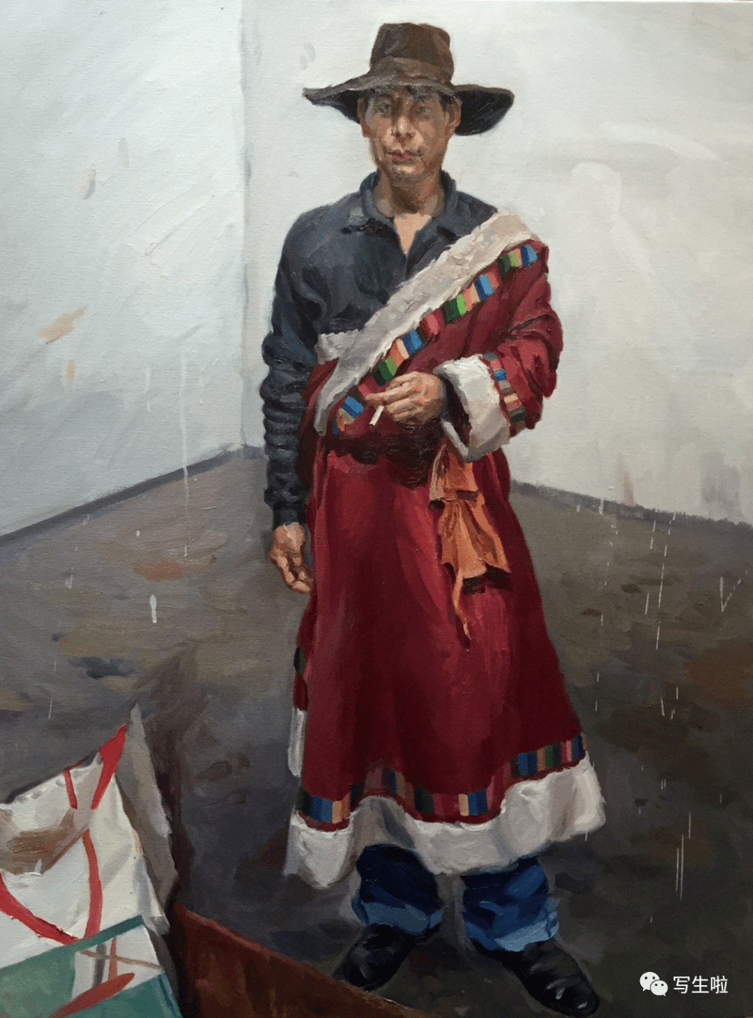 【写生啦】同道中人——韩洪伟师生作品集_cm_油画_布面