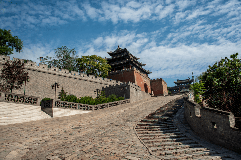 新绛古城全景图片图片