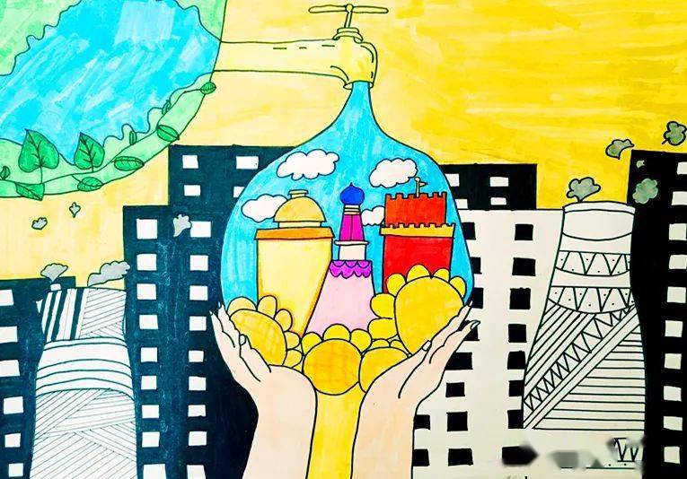 童心绘环保丨全市中小学生环保绘画大赛作品赏析(69)
