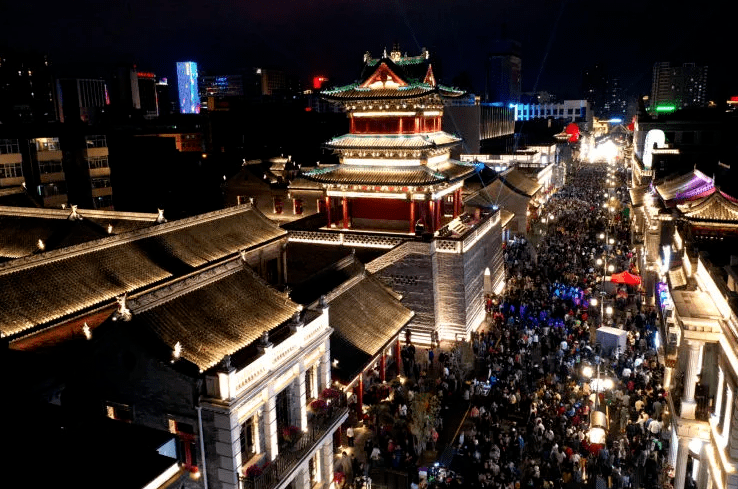 太原钟楼街夜景图片图片