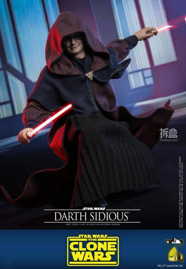 hot toys《星球大戰:克隆人戰爭》達斯·西迪厄斯 1/6可動人偶_系列