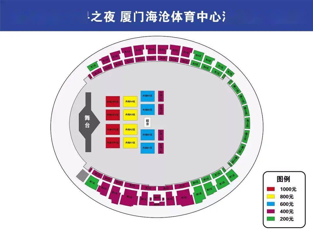 厦门体育中心座位图图片