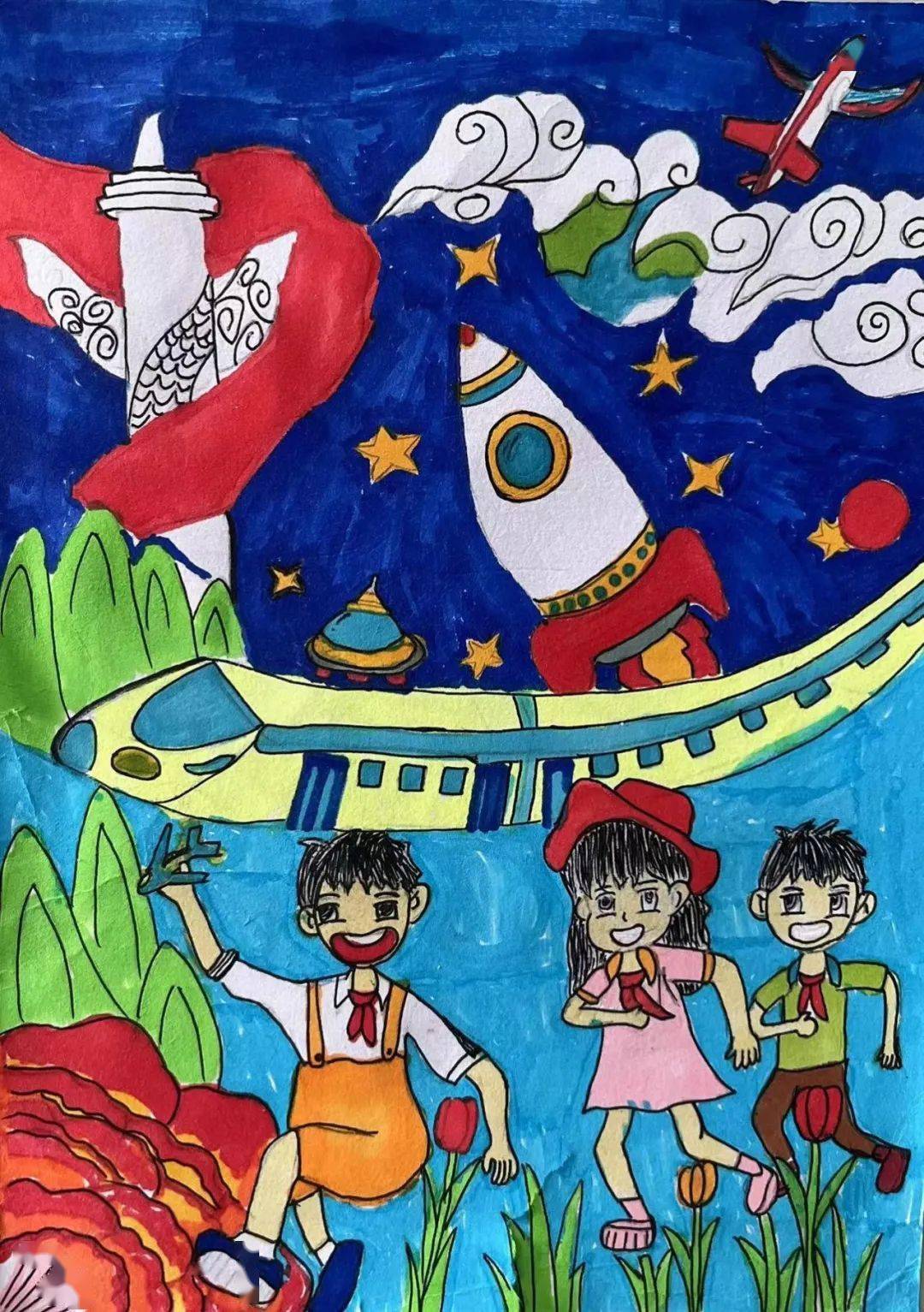 童心向未来 ——石景山区第37届中小幼师生"四联展"活动之绘画及手工