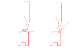 五折型材折弯示意图图片