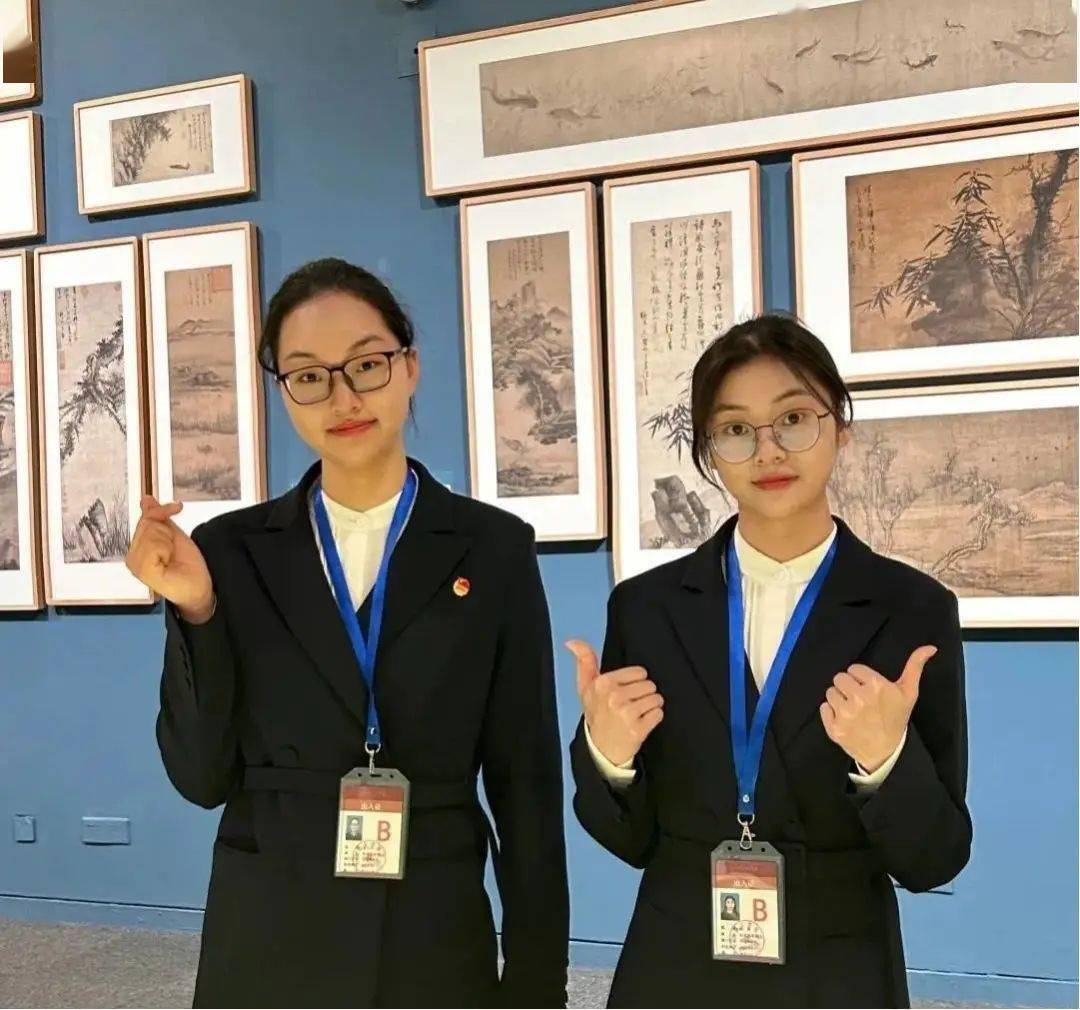 张贝尔,杨青是继去年10月该校学生钱心妍,谢聪玉在国博讲"大系"深获