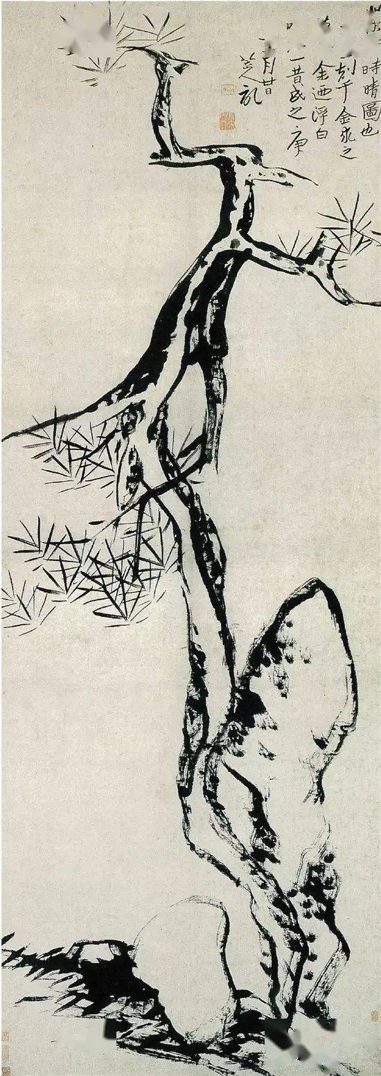 八大山人山水画之妙！高清80图收藏版_笔墨_花鸟画_上海博物馆