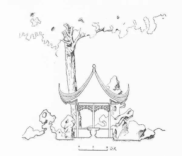 苏州留园可亭测绘图苏州留园五峰仙馆测绘图1956年《苏州园林》出版后